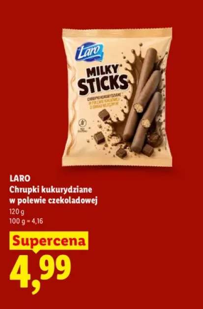 Chrupki kukurydziane w polewie czekoladowej Laro