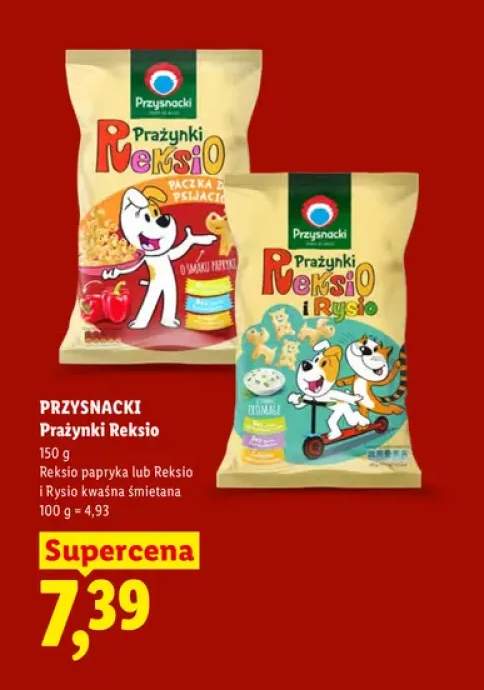 Prażynki Reksio papryka Przysnacki +1 wariant