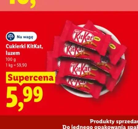 Cukierki KitKat luzem