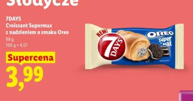 Croissant Supermax z nadzieniem o smaku Oreo 7Days