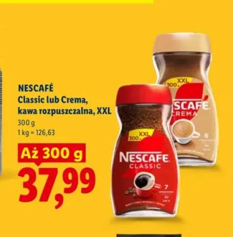 Kawa rozpuszczalna Classic XXL Nescafé +1 wariant