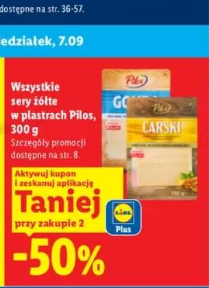 Sery żółte w plastrach Pilos +2 warianty