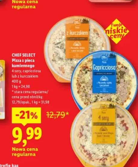 Pizza z pieca kamiennego 4 sery Chef Select +2 warianty