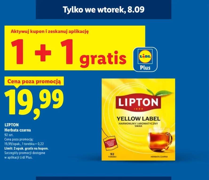 Herbata czarna Lipton