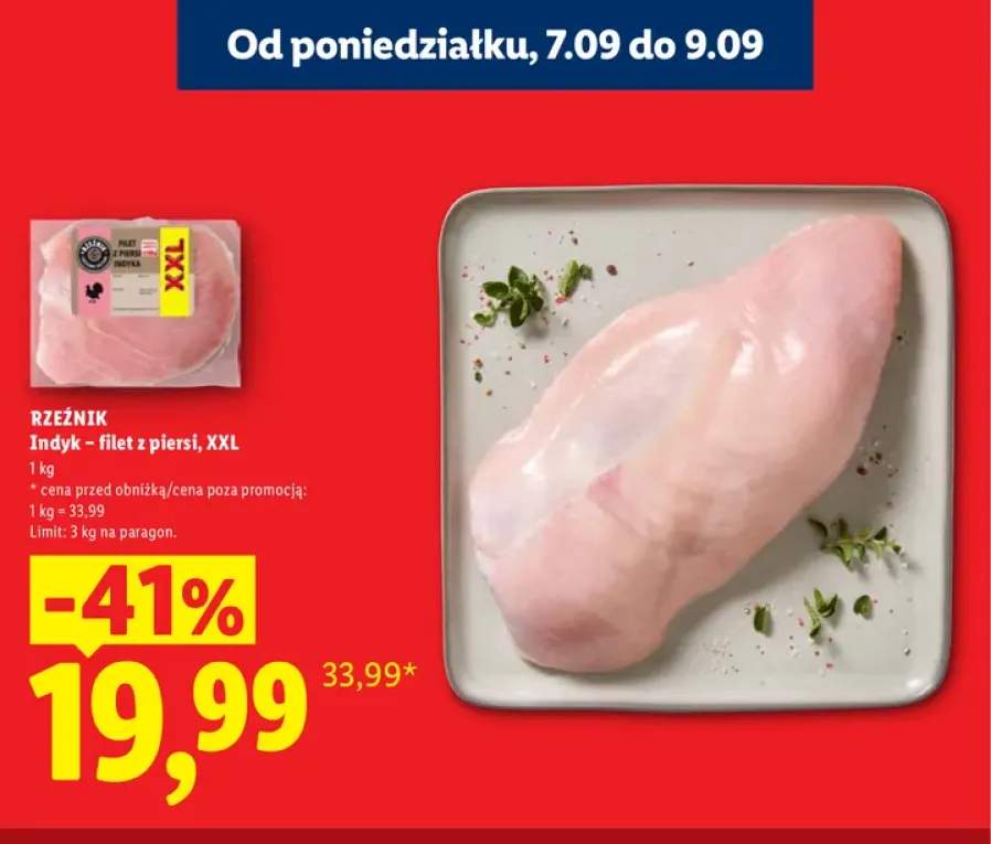 Indyk filet z piersi XXL Rzeźnik