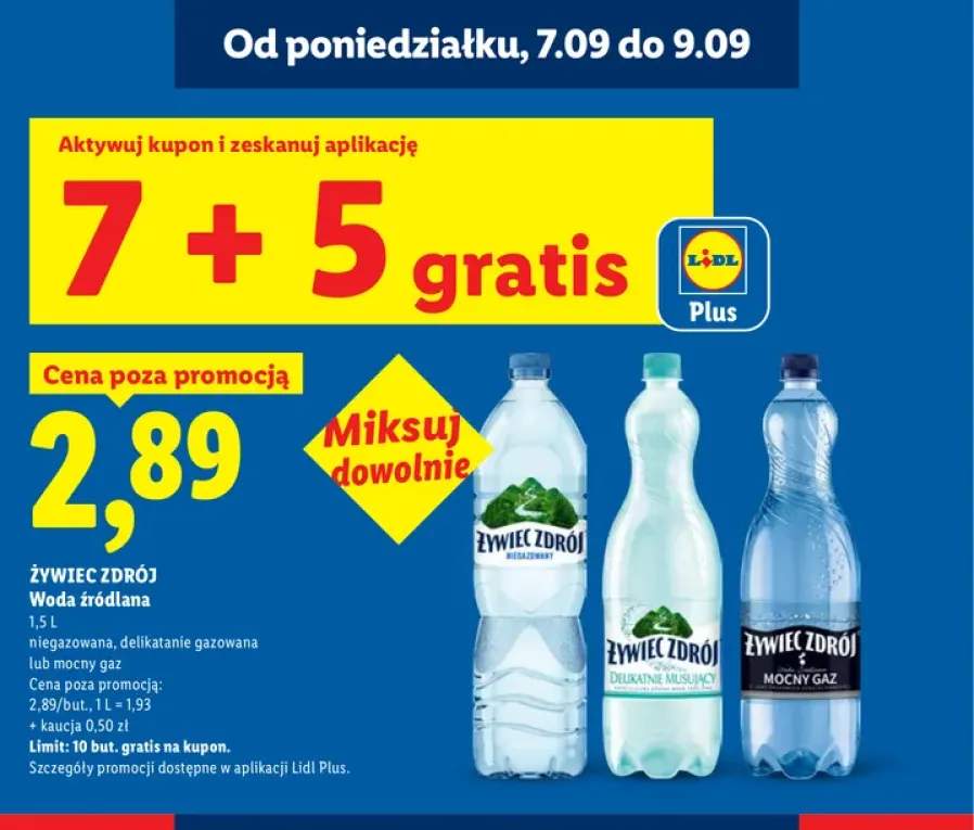 Woda źródlana niegazowana Żywiec Zdrój +2 warianty