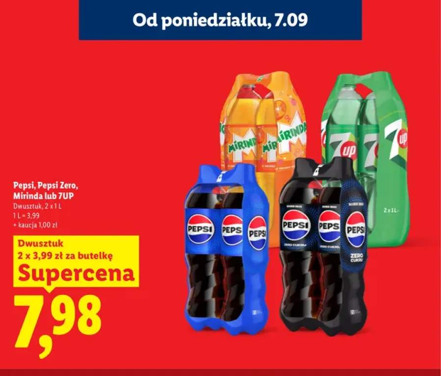Napój gazowany Pepsi 2-pak +3 warianty