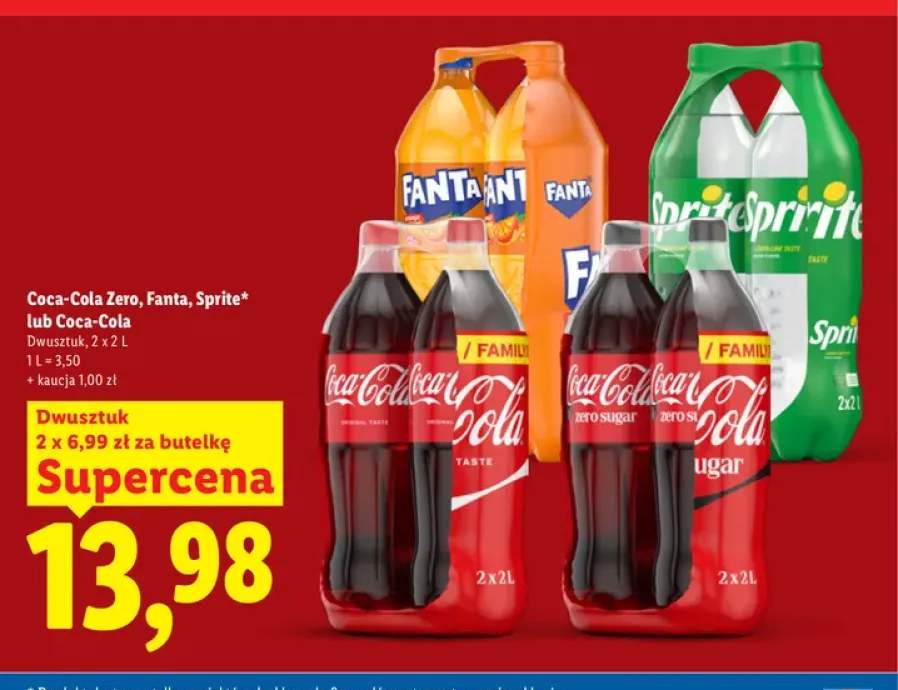 Napój gazowany Fanta 2-pak +3 warianty