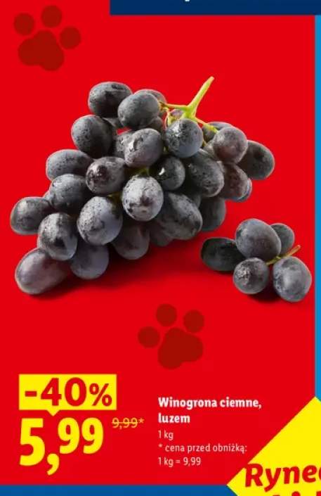 Winogrona ciemne luzem