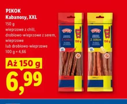 Kabanosy XXL wieprzowe z chili Pikok +3 warianty