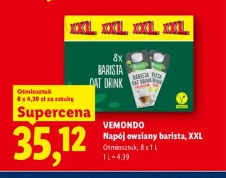 Napój owsiany barista XXL 8-pak Vemondo