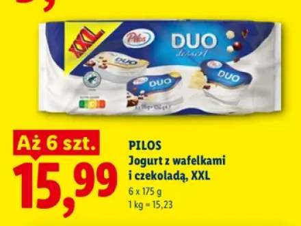 Jogurt z wafelkami i czekoladą XXL Pilos 6-pak