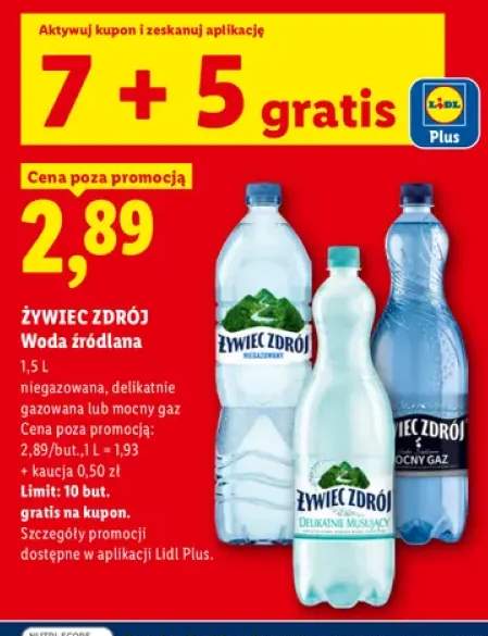 Woda źródlana niegazowana Żywiec Zdrój +2 warianty