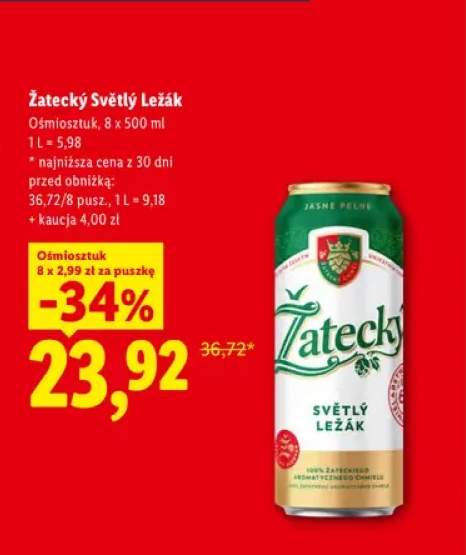 Piwo Žatecký Světlý Ležák 8-pak