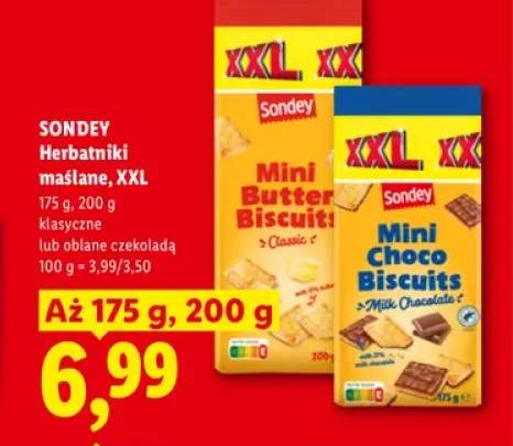 Herbatniki maślane XXL klasyczne Sondey +1 wariant