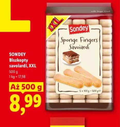 Biszkopty savoiardi XXL Sondey