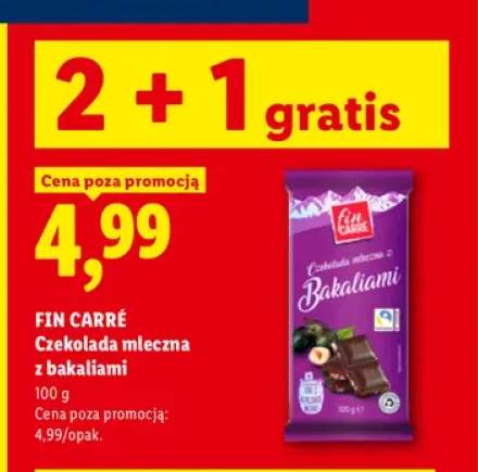 Czekolada mleczna z bakaliami Fin Carré