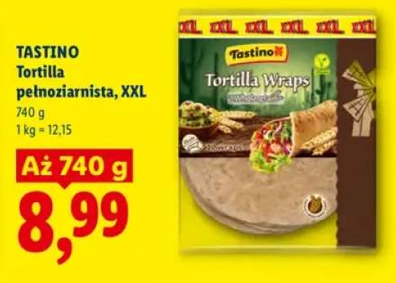 Tortilla pełnoziarnista XXL Tastino