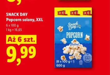 Popcorn solony XXL 6-pak Snack Day