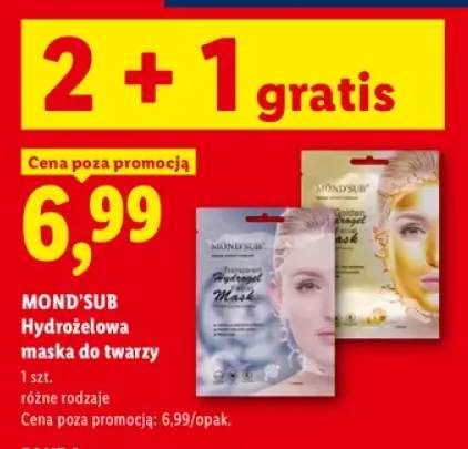 Hydrożelowa maska do twarzy Transparent Mond'sub +1 wariant