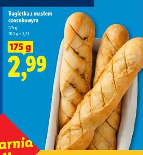 Bagietka z masłem czosnkowym