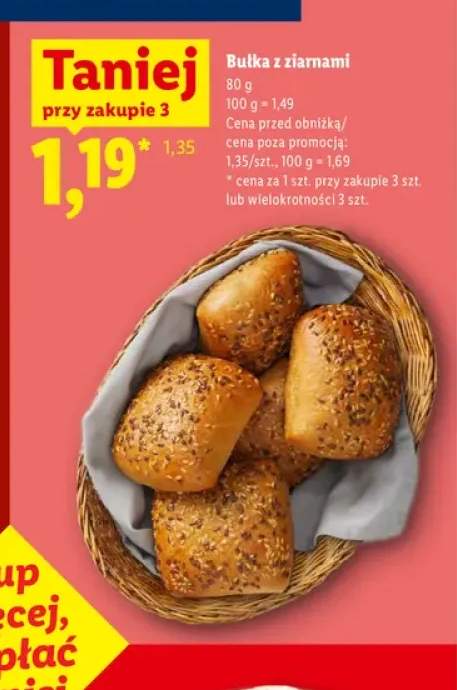 Bułka z ziarnami