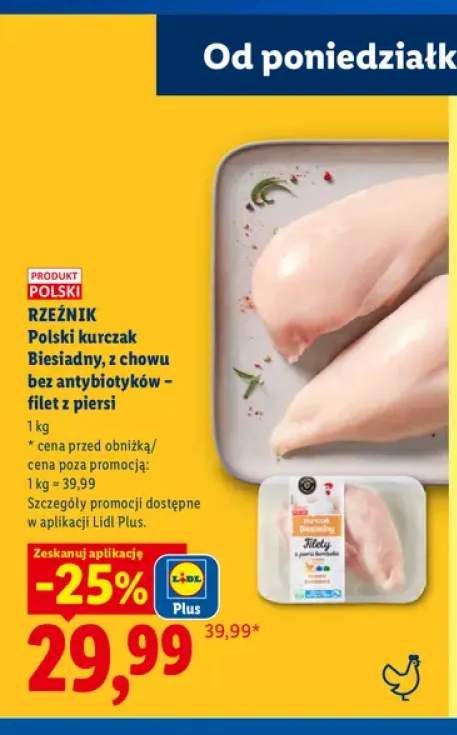 Polski kurczak Biesiadny z chowu bez antybiotyków filet z piersi Rzeźnik