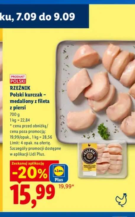 Polski kurczak medaliony z fileta z piersi Rzeźnik