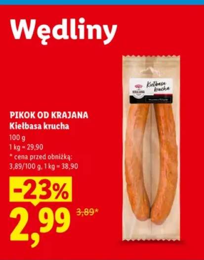 Kiełbasa krucha Pikok od Krajana