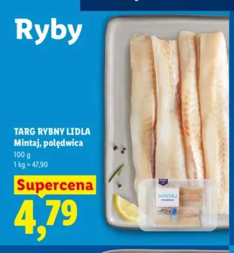 Mintaj polędwica Targ Rybny Lidla