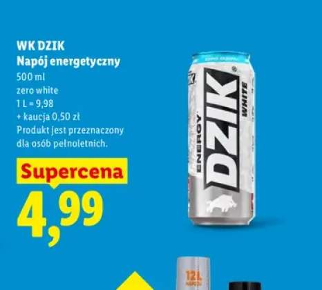 Napój energetyczny zero white WK Dzik