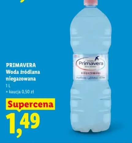 Woda źródlana niegazowana Primavera