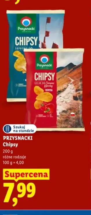 Chipsy Szlak na Czerwone Wierchy papryka Przysnacki +1 wariant