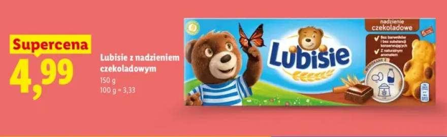 Ciastka Lubisie z nadzieniem czekoladowym