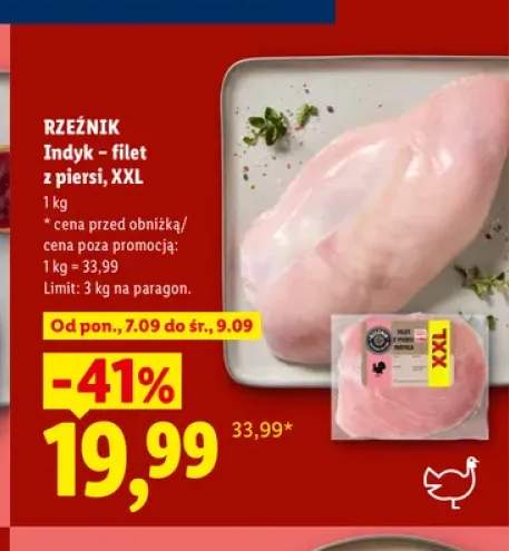 Indyk - filet z piersi XXL Rzeźnik