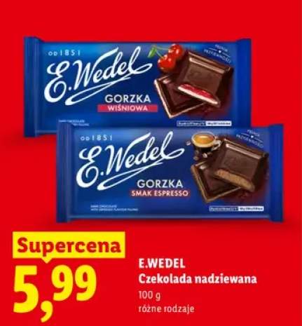 Czekolada nadziewana gorzka wiśniowa E.Wedel +1 wariant