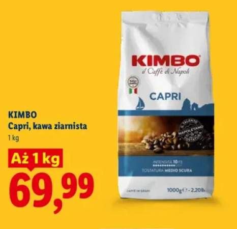 Kawa ziarnista Capri Kimbo