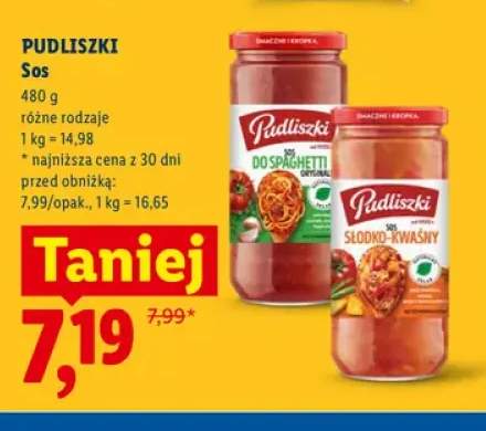 Sos do spaghetti Pudliszki +1 wariant