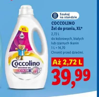 Żel do prania XL do kolorowych tkanin Coccolino +2 warianty