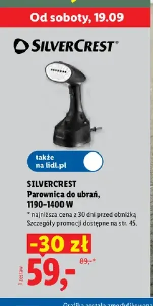 Parownica do ubrań Silvercrest