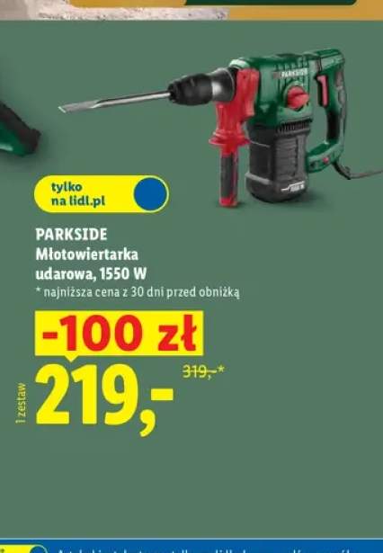 Młotowiertarka udarowa Parkside