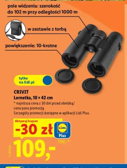 Lornetka 10x42 cm Crivit