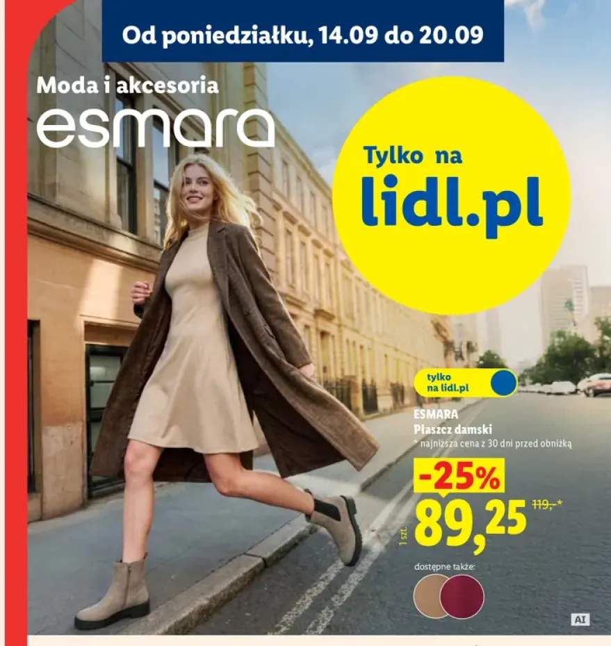 Płaszcz damski Esmara