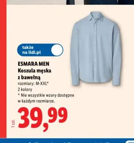Koszula męska z bawełną