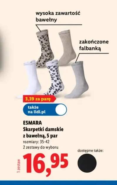 Skarpetki damskie z bawełną 5-pak Esmara