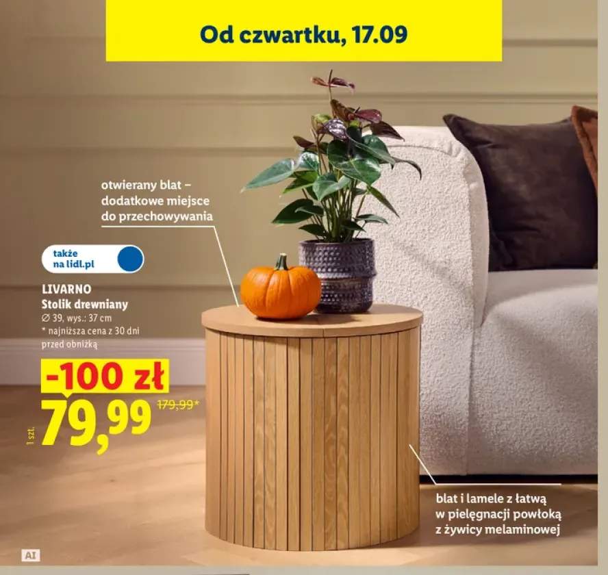 Stolik drewniany Livarno