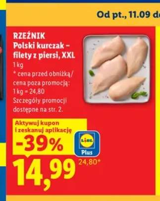 Polski kurczak filety z piersi XXL Rzeźnik