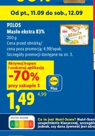 Masło ekstra Pilos 83%