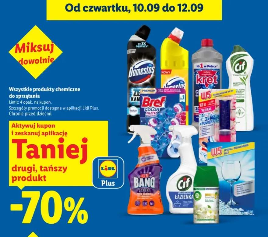Produkty chemiczne do sprzątania +10 wariantów