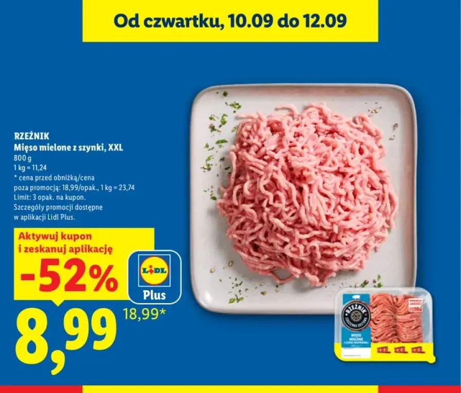 Mięso mielone z szynki XXL Rzeźnik